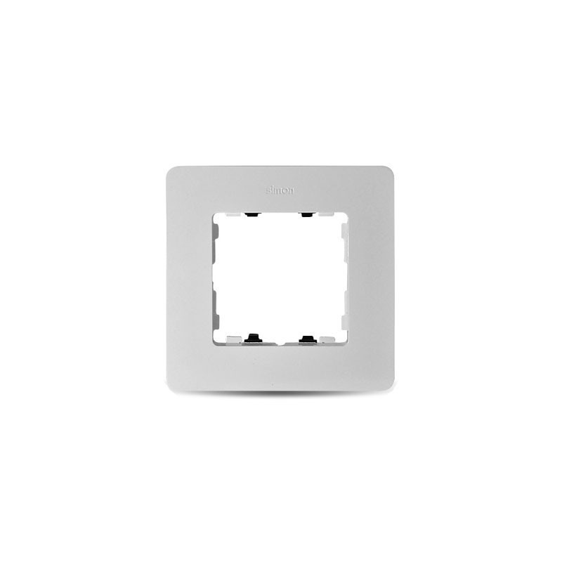 Marco de 1 a 4 elementos blanco base aluminio SIMON 82 Detail Premium SIM8200610-233