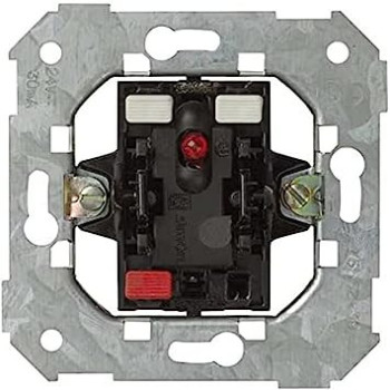 Pulsador para 24V con LED incorporado, color rojo SIMON 82. 75552-39