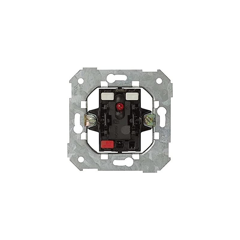 Pulsador para 24V con LED incorporado, color rojo SIMON 82 SIM75552-39