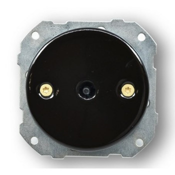 Interruptor-Conmutador de Empotrar Negro Latón Fontini DO 34308061