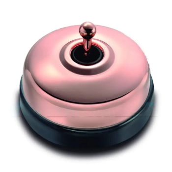 Pulsador de boton Cobre con base Negro FONTINI DIMBLER  FON60310882