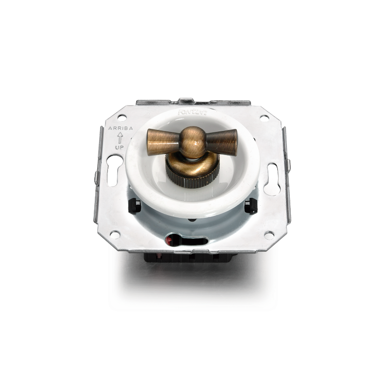 Doble pulsador rotativo Blanco manecilla Patine FONTINI VENEZIA FON35344592
