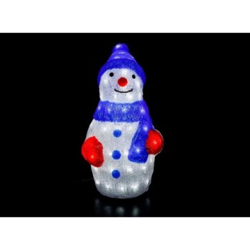 Figura LED muñeco de nieve grande con transformador F.BRIGHT LED