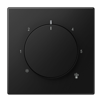 Placa termostato Serie LS negro mate - LS1749BFSWM