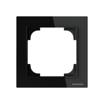 Marco 1 a 4 elementos Serie Alba cristal negro 8971 CN