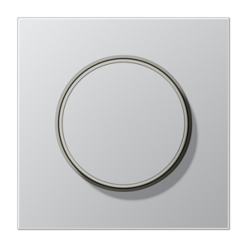 Placa central con botón giratorio Serie LS aluminio