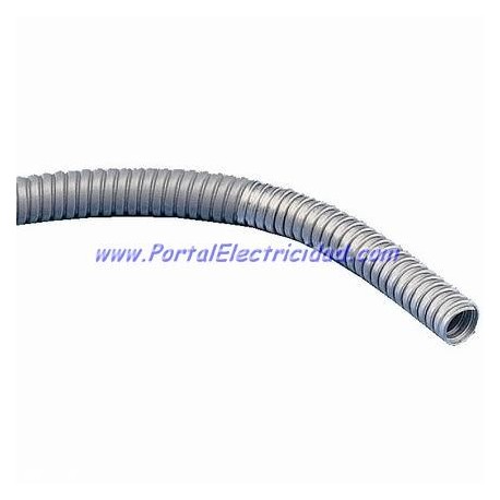 DealMux Tubería corrugada de metal Φ25 Tubos de tubería de conducto de cable de alambre flexible 28 mm de diámetro 2 metros 