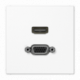 Placa HDMI/VGA. LS blanco alpino MALS1173WW