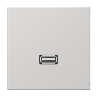 Placa USB 20 LS gris claro  JUNG JUNMALS1122LG