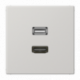 Placa HDMI/USB 2.0 LS gris claro MALS1163LG
