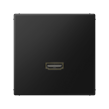 Conexión multimedia HDMI LS negro  JUNG JUNMALS1112SWM