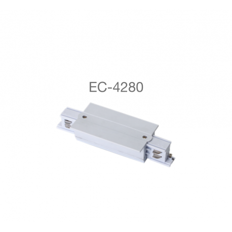 CONECTOR EMPOTRAR RAIL 2 SECCCIONES EC-4280. ECOLUX