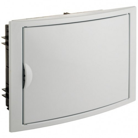 Caja de distribucion de empotrar de 14 elementos 320x233x75mm marco y puerta blanco SOLERA SOL5012