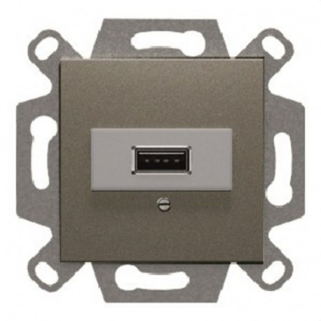 Conector USB serie Viva en gris lava BJC BJC23578-USB-GL
